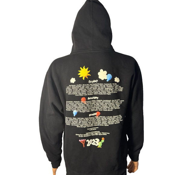 Independent Coachella Hoodie Men's Large Black Graphic Prints - Picture 5 of 9